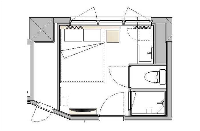 大床（仅淋浴）